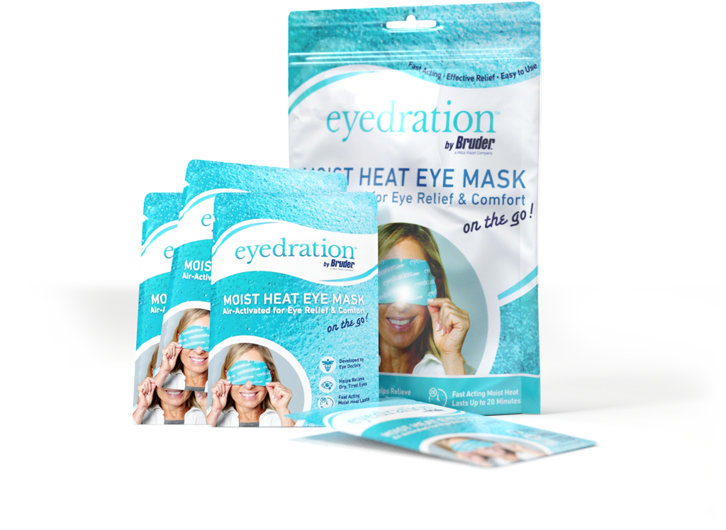 Bruder Eyedration Air-Activated Steam Mask for Dry Eye Relief (10 Mask Pack)