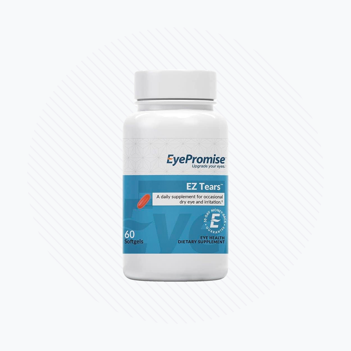 EyePromise Ez Tears Eye Vitamin – Dry Eye - 30 day Supply (60ct Bottle)