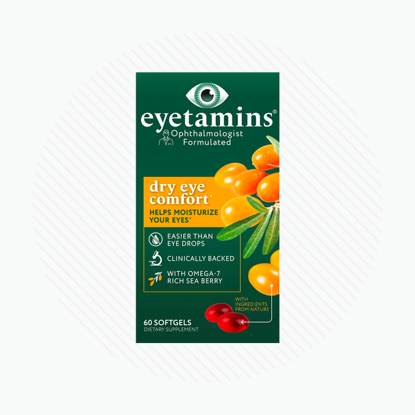 Eyetamins Dry Eye Comfort: Natural Supplements for Dry Eyes 60ct