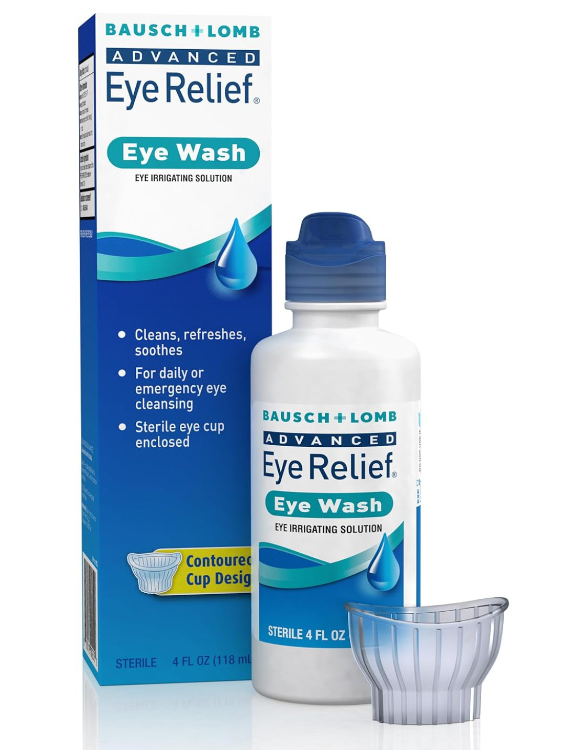 Advanced Eye Relief Eye Wash by Bausch & Lomb (4 oz Bottle)
