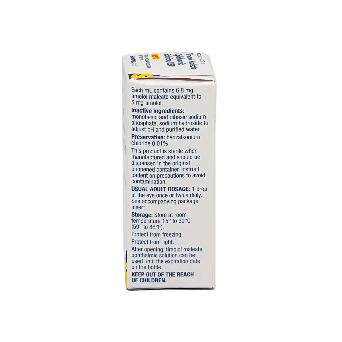 Timolol, 0.25% 5mL