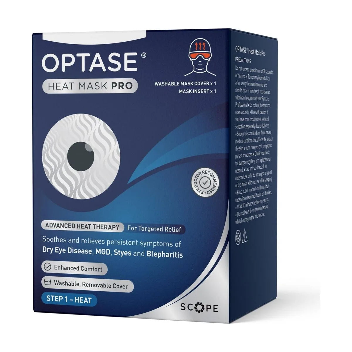 Optase Heat Mask Pro, Microwavable Reusable Eye Mask