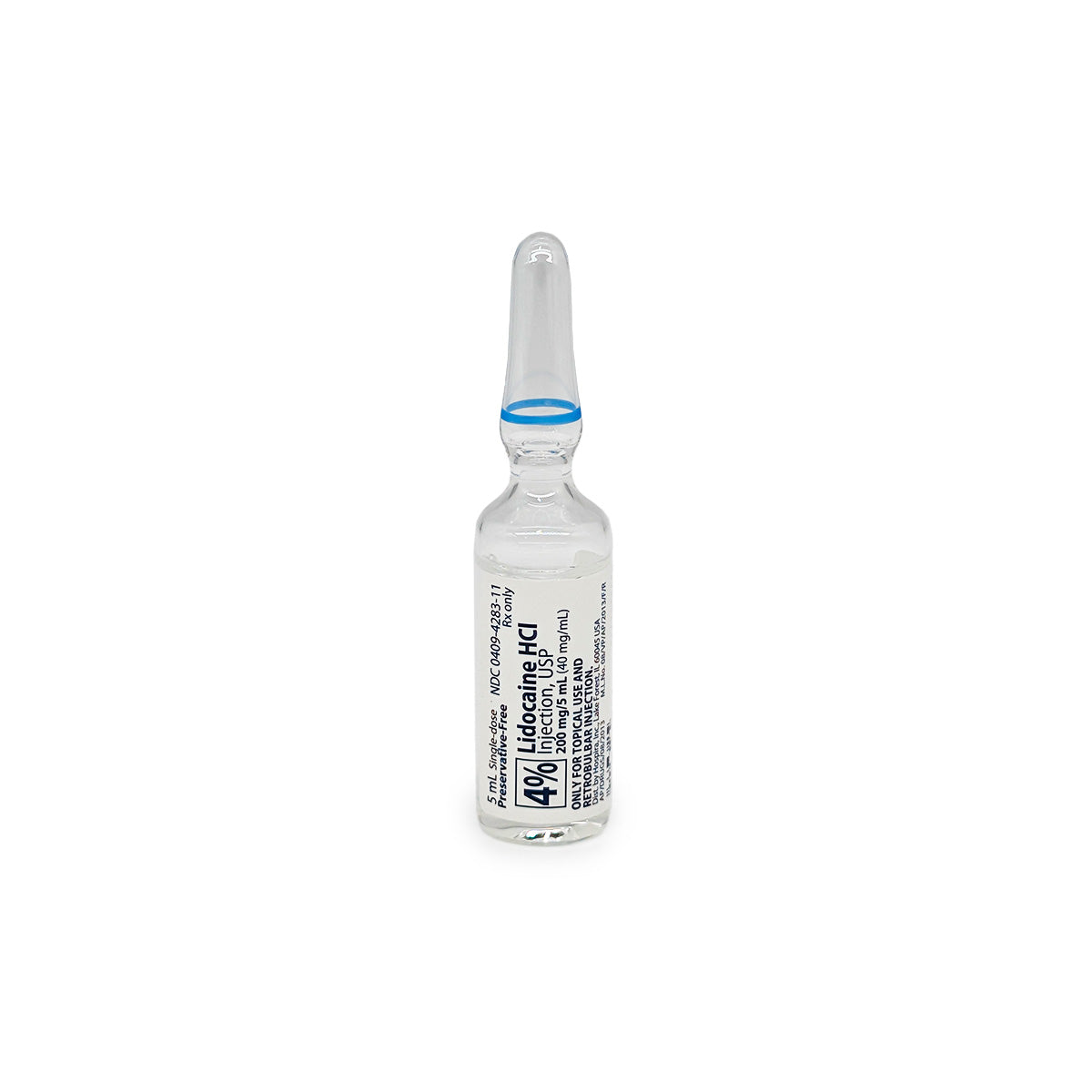 Lidocaine 4% Injection 5mL - 5/Pack