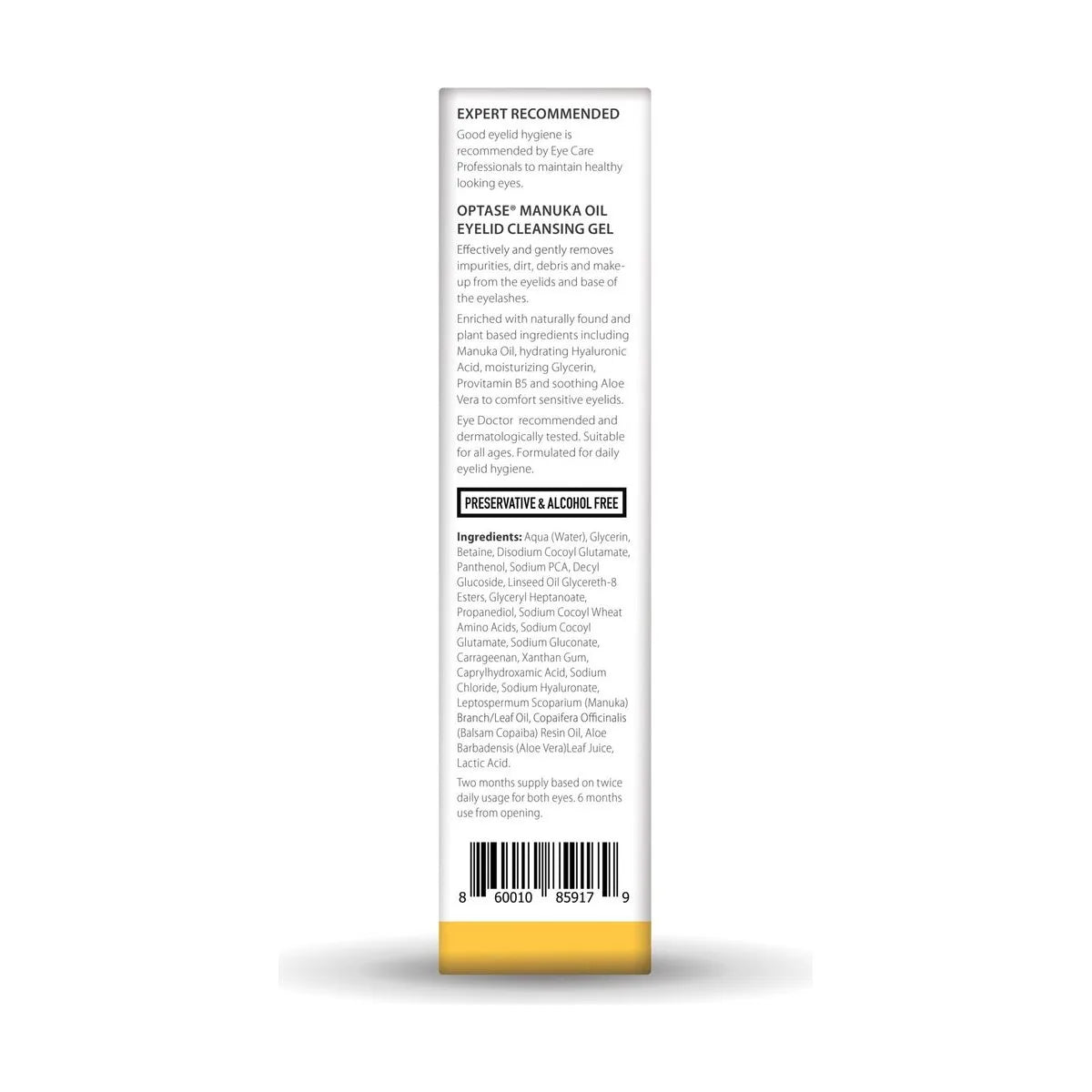 Optase Manuka Oil Eyelid Cleansing Gel (50 mL)