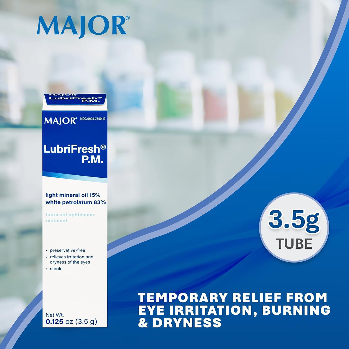 Lubrifresh P.M. Lubricating Dry Eye Ointment 3.5GM