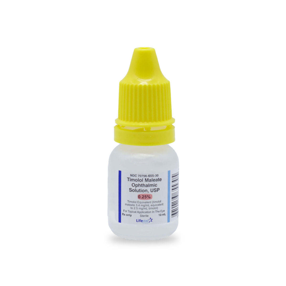 Timolol 0.25% Ophthalmic Solution 10mL