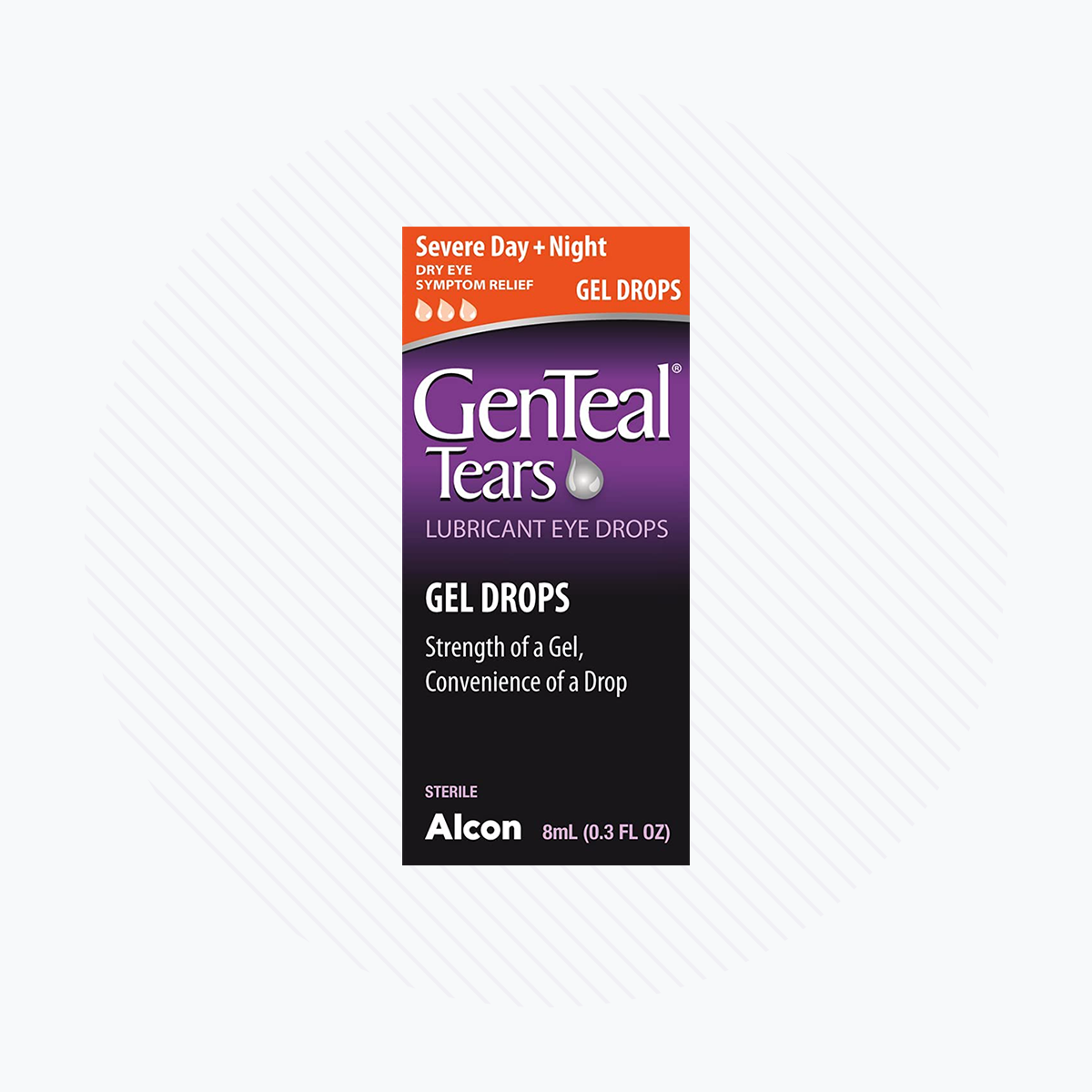 GenTeal Tears Lubricant Gel Eye Drops for Severe Day and Night Relief (8mL 0.3 FL OZ)