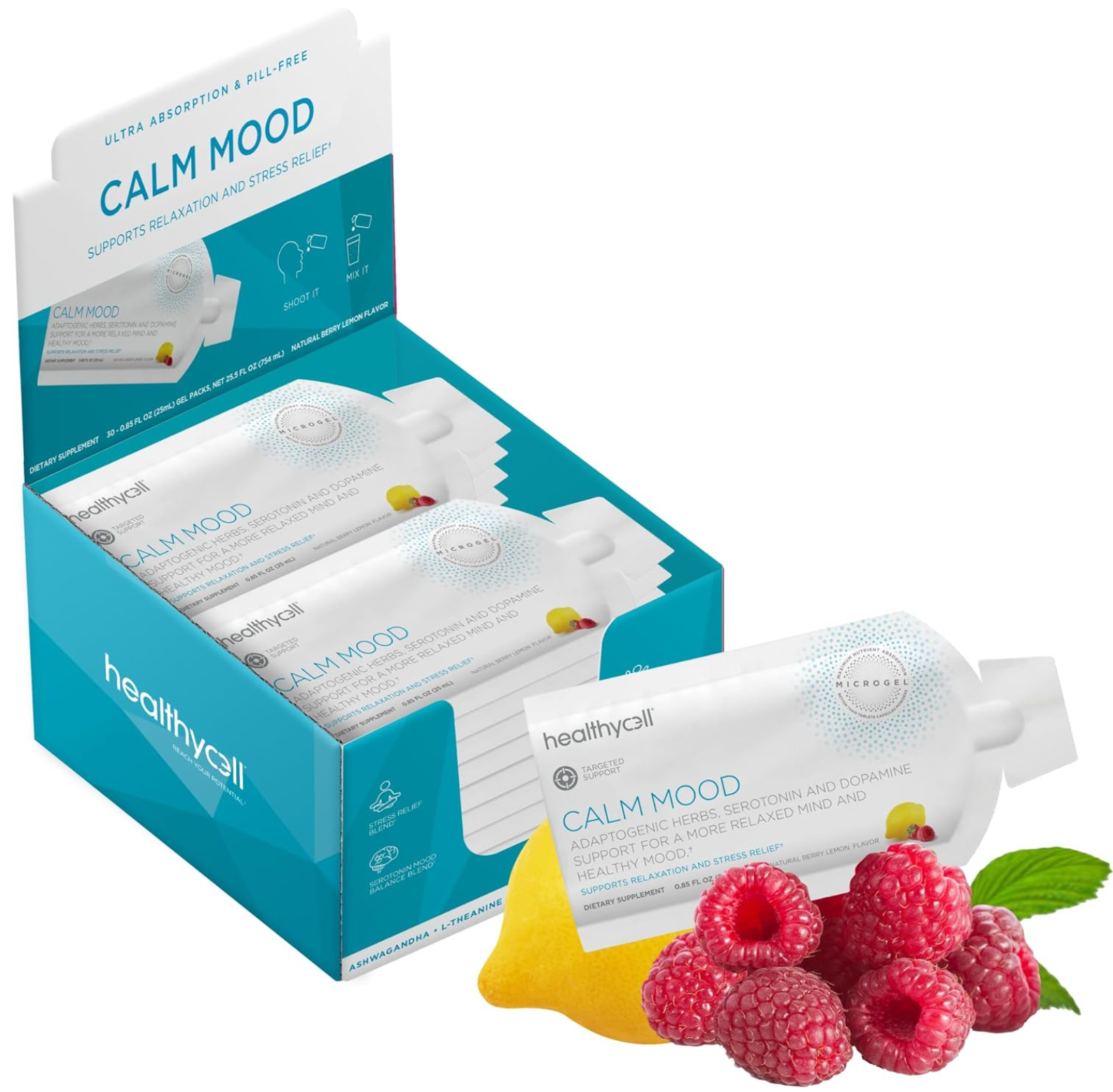 HealthyCell Calm Mood for Relaxation and Stress Support (30ct)