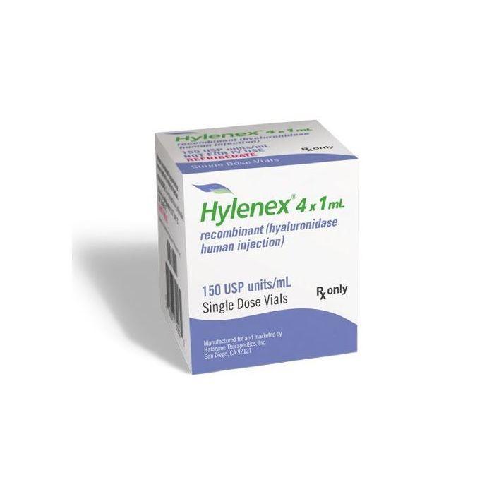 Hylenex Hyaluronidase 1mL - 4/Pack - Halozyme Therapeutics at Stag Medical - Eye Care, Ophthalmology and Optometric Products. Shop and save on Proparacaine, Tropicamide and More at Stag Medical & Eye Care Supply