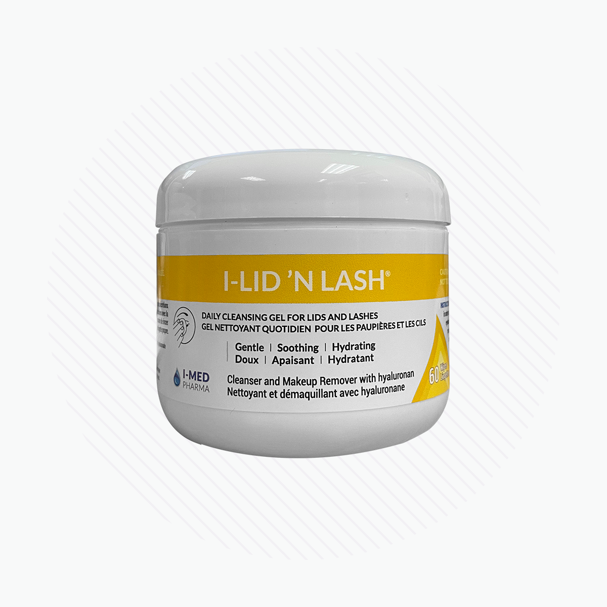 I-Lid ’n Lash Lid and Lash Hygiene Wipes to Cleanse and Hydrate (60 Wipes) 2 Month Supply