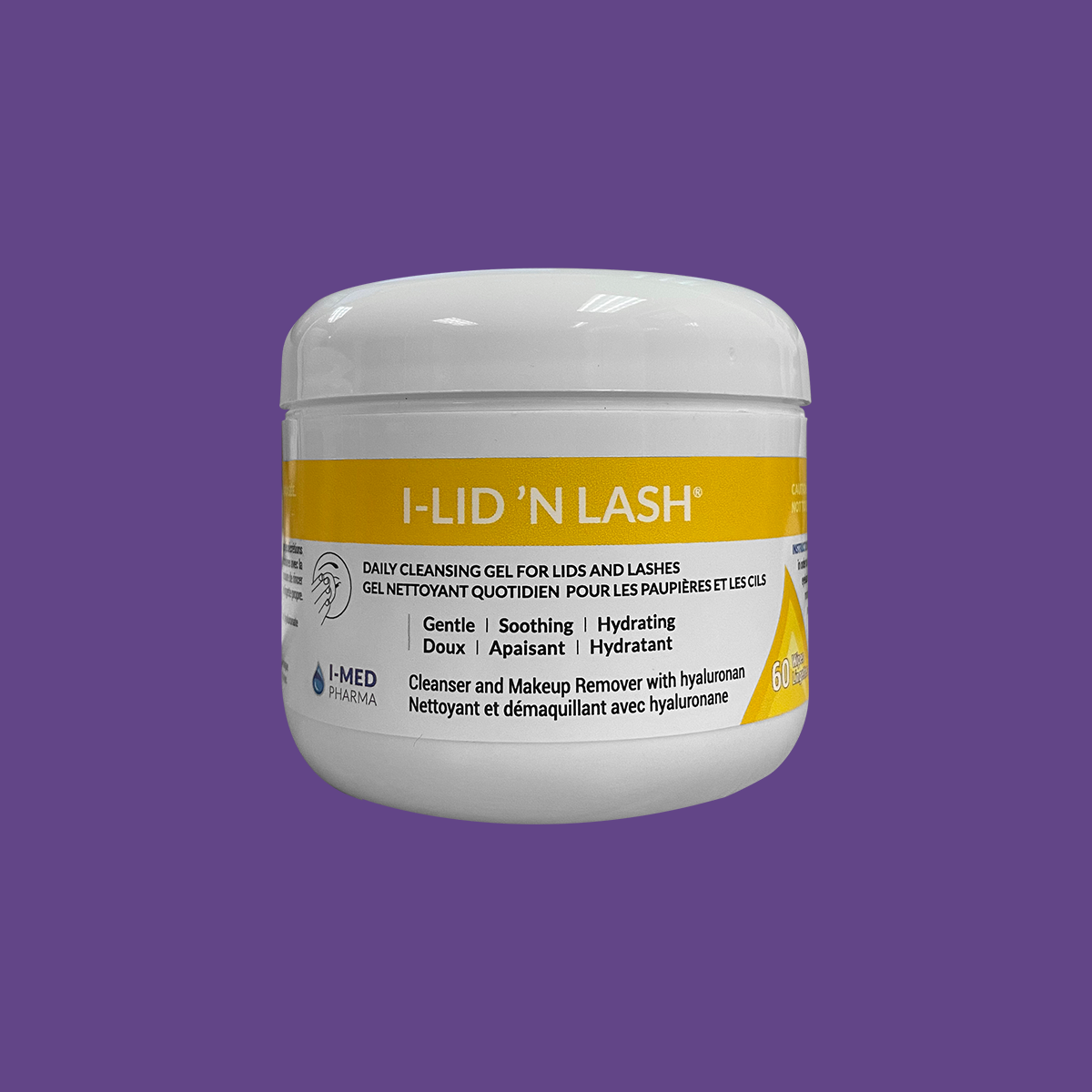 I-Lid ’n Lash Lid and Lash Hygiene Wipes to Cleanse and Hydrate (60 Wipes) 2 Month Supply