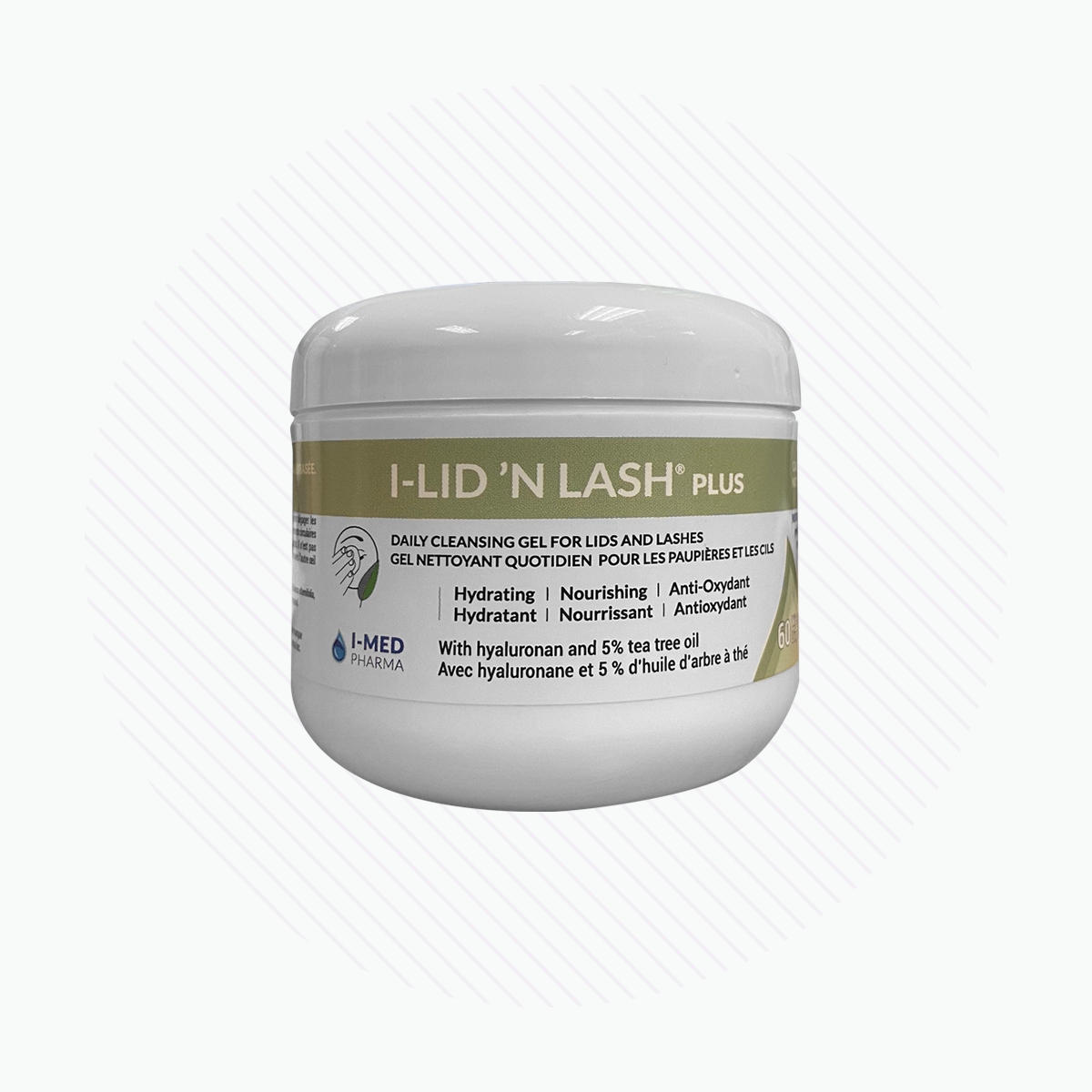 I-Lid ’n Lash Plus Tea Tree Wipes for Demodex (60 wipes) 2 Month Supply