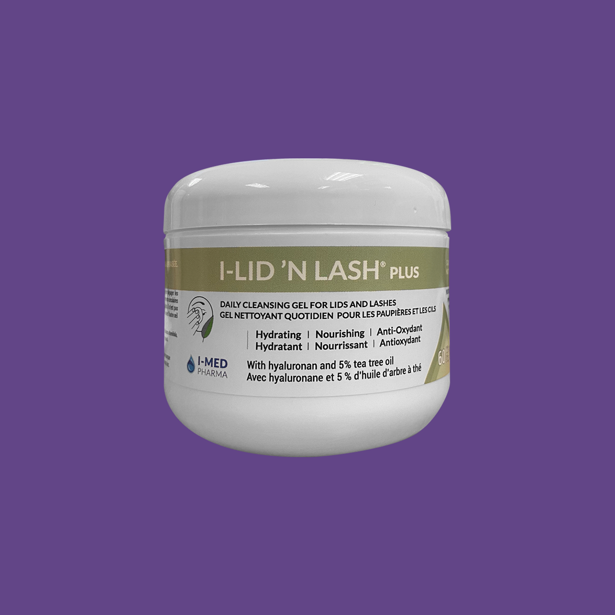 I-Lid ’n Lash Plus Tea Tree Wipes for Demodex (60 wipes) 2 Month Supply