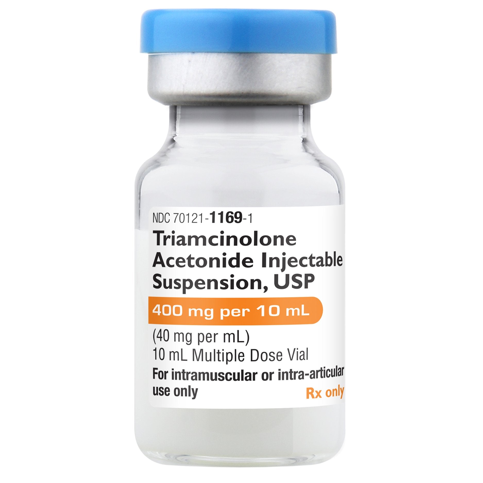 Triamcinolone (kenalog) Injection vial, 40mg, 10ml, generic