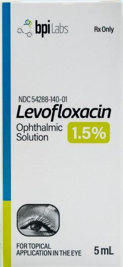 Levofloxacin Ophthalmic Solution 1.5%, 5mL- bpiLabs at Stag Medical - Eye Care, Ophthalmology and Optometric Products. Shop and save on Proparacaine, Tropicamide and More at Stag Medical & Eye Care Supply