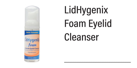 LidHygenix Gentle Foam Eyelid Cleanser, removes Oils, Debris and Makeup (50mL) from Modal