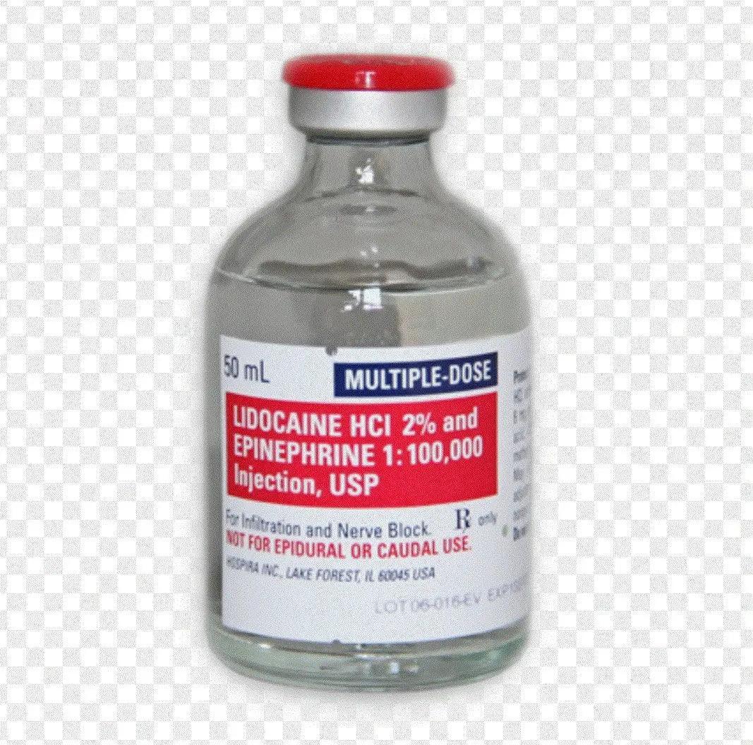 Lidocaine 2% w/ Epinephrine, 50mL - Hospira at Stag Medical - Eye Care, Ophthalmology and Optometric Products. Shop and save on Proparacaine, Tropicamide and More at Stag Medical & Eye Care Supply