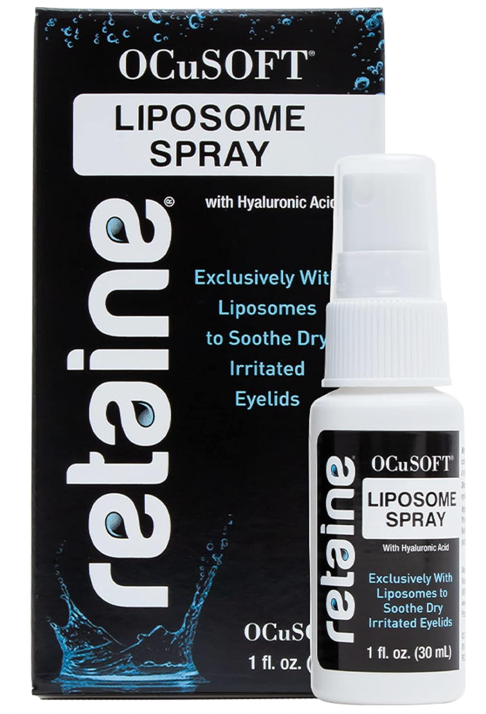 Ocusoft Retaine Liposome Spray to Soothe Irritated Eyelids with HA (30mL)