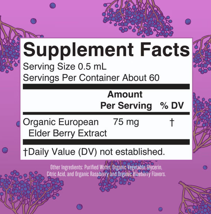 Mary Ruth's Organic Elderberry Liquid Drops Oral (1 oz) 30 Servings
