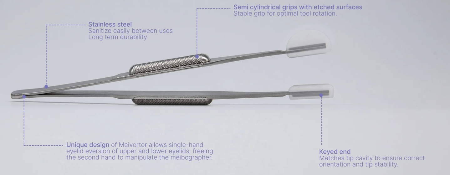 Meivertor Starter Kit for Lid Eversion (Handle + 100 Tips)