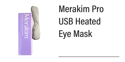 Merakim Professional USB Heat Eye Mask – Adjustable Warm Compress for Dry Eyes, Fatigue Relief, and Tear Film Support from Modal