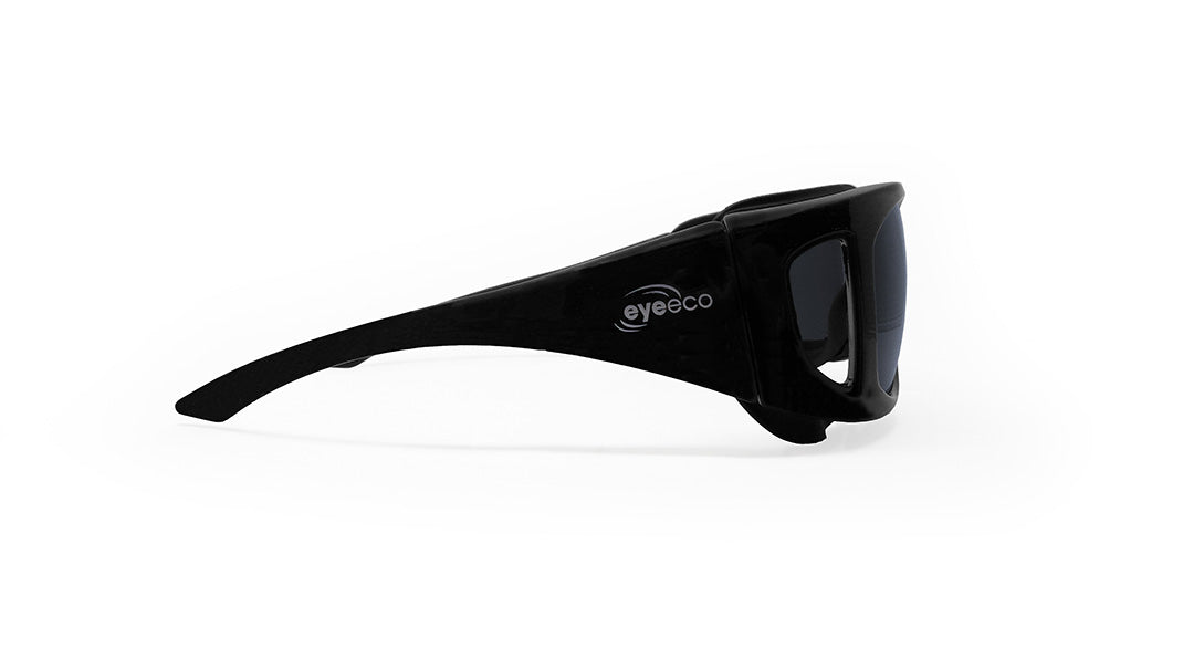 EyeEco Small Moisture Release Eyewear- (Matte Black with Gray Lens)