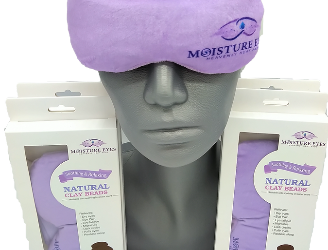 Moisture Eyes Heavenly Heat Pads with Natural Clay Beads for Eye Relief (1 Mask)