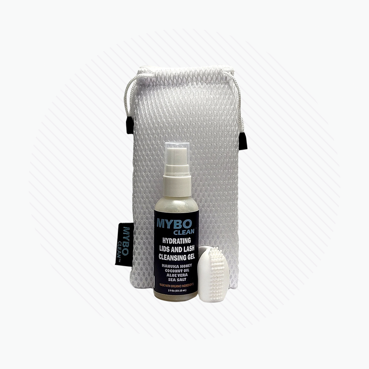 MyboClean "On the Go" Brush with Hydrating Gel + Travel Bag (1 Brush + 1 Bottle)