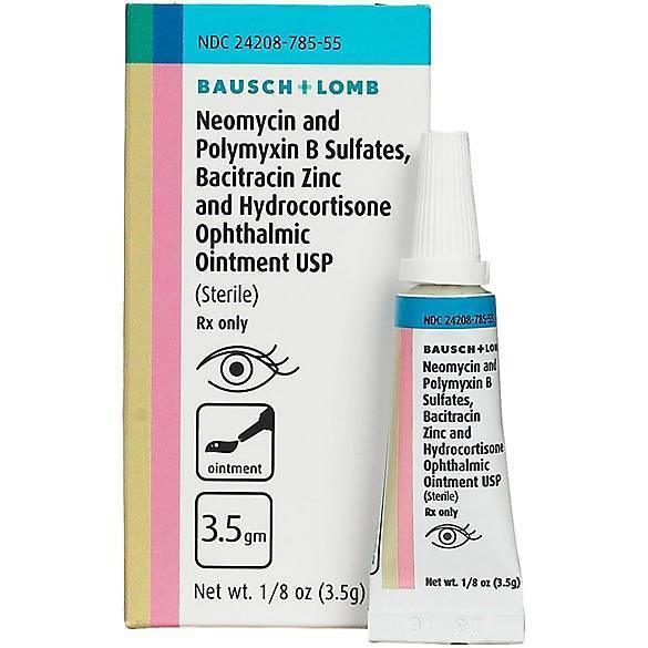 Neomycin Polymyxin B Sulfate Bacitracin Zinc Ophthlamic Ointment 3.5g - Bausch at Stag Medical - Eye Care, Ophthalmology and Optometric Products. Shop and save on Proparacaine, Tropicamide and More at Stag Medical & Eye Care Supply