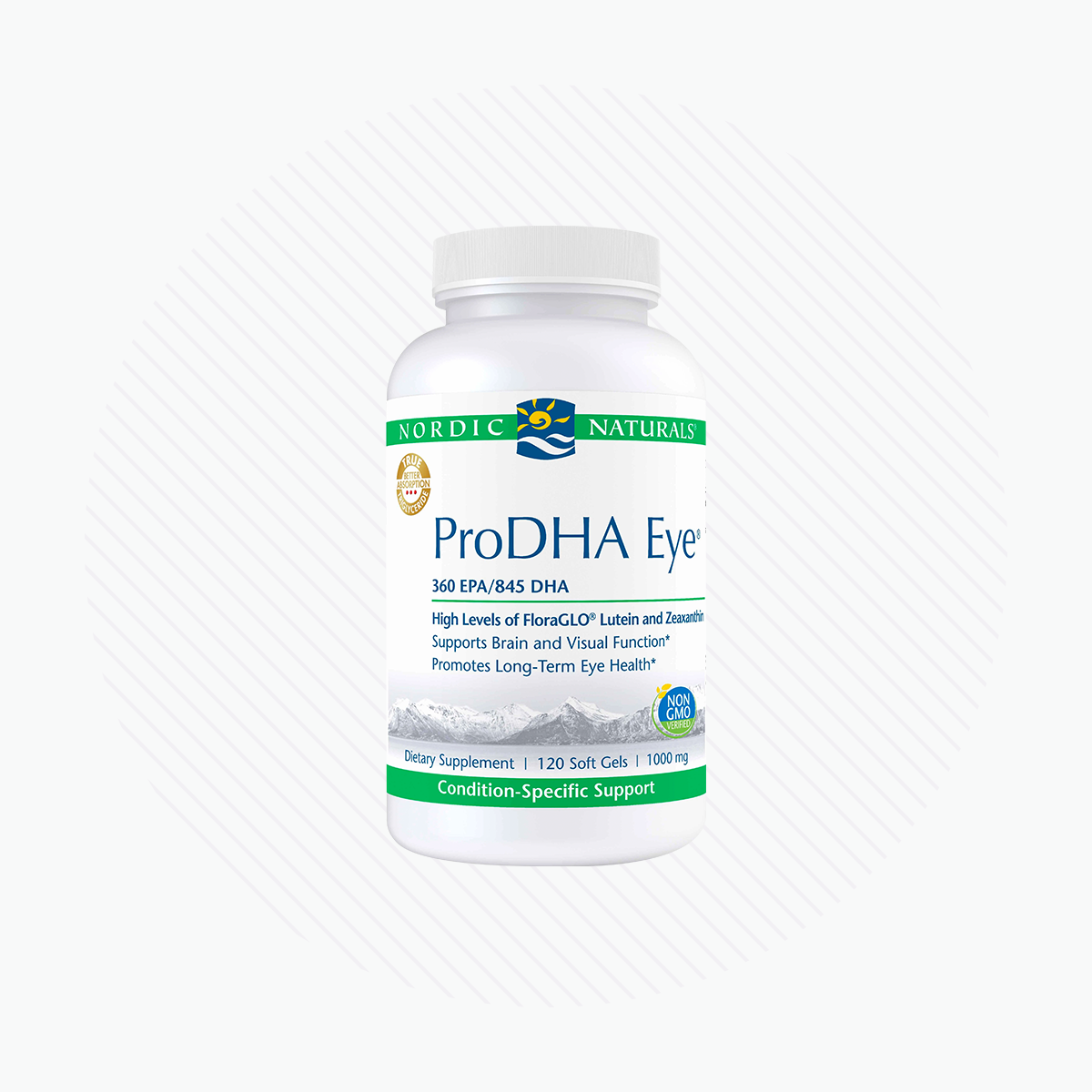 Nordic Naturals ProDHA Eye, Lemon - 60/120 Soft Gels - 1460 mg Omega-3 + FloraGLO Lutein & Zeaxanthin -