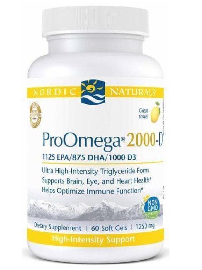 Nordic Naturals ProOmega-D Lemon Flavor (60ct)