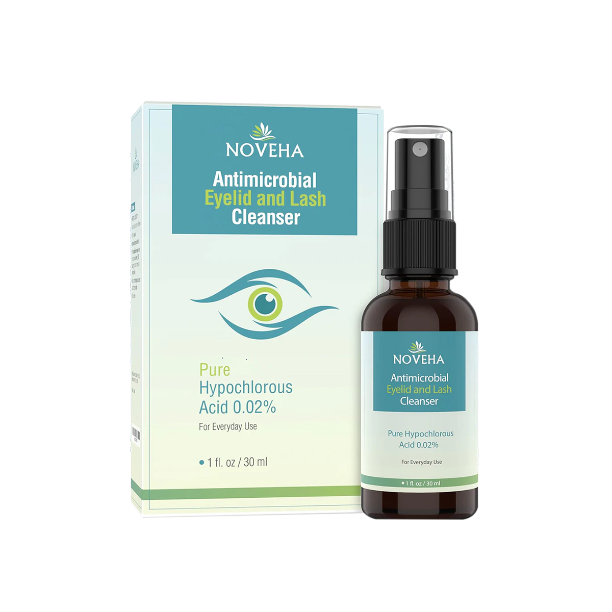 Noveha Hypochlorous Acid Eyelid and Lash Cleanser (30mL)