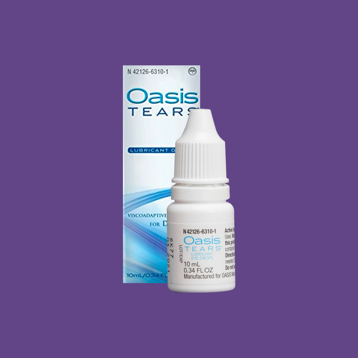 Oasis Tears Multidose Bottle, Lubricant Eye Drops 10mL