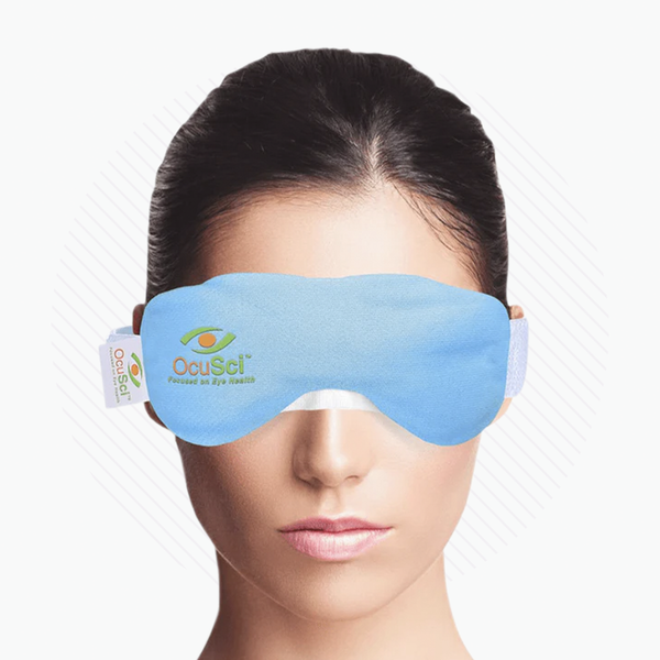OcuSci Premium Heat & Cold Mask with HydroBlock, Microwavable, Washable Cover, Anti-Microbial