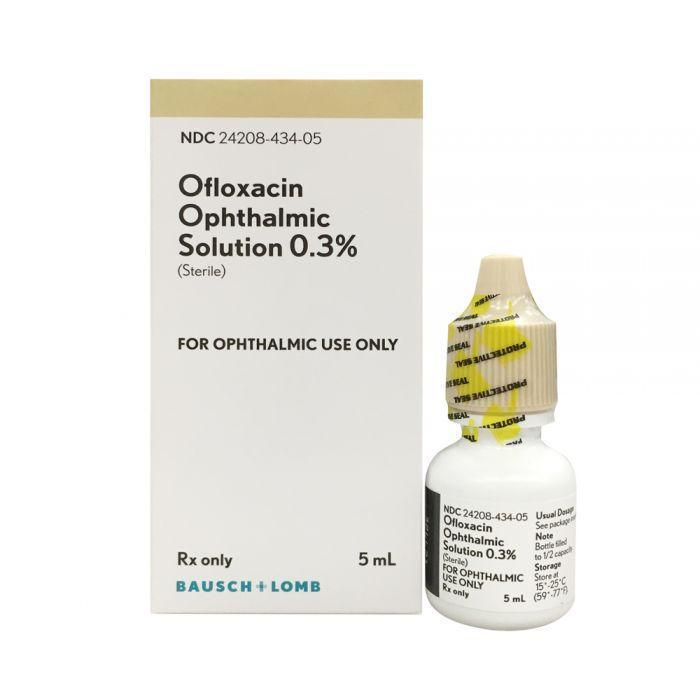 Ofloxacin Ophthalmic Solution 0.3% 5mL - Bausch at Stag Medical - Eye Care, Ophthalmology and Optometric Products. Shop and save on Proparacaine, Tropicamide and More at Stag Medical & Eye Care Supply