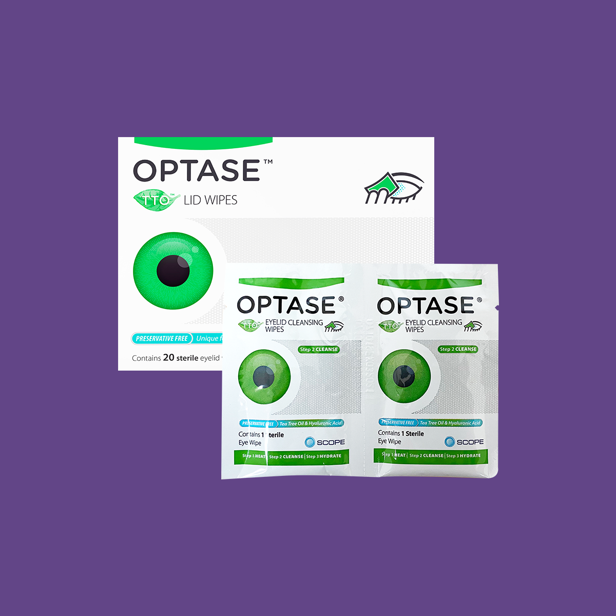 Optase Dry Eye Kit (B) Heat Mask,Tea Tree Wipes, Lubricant Spray