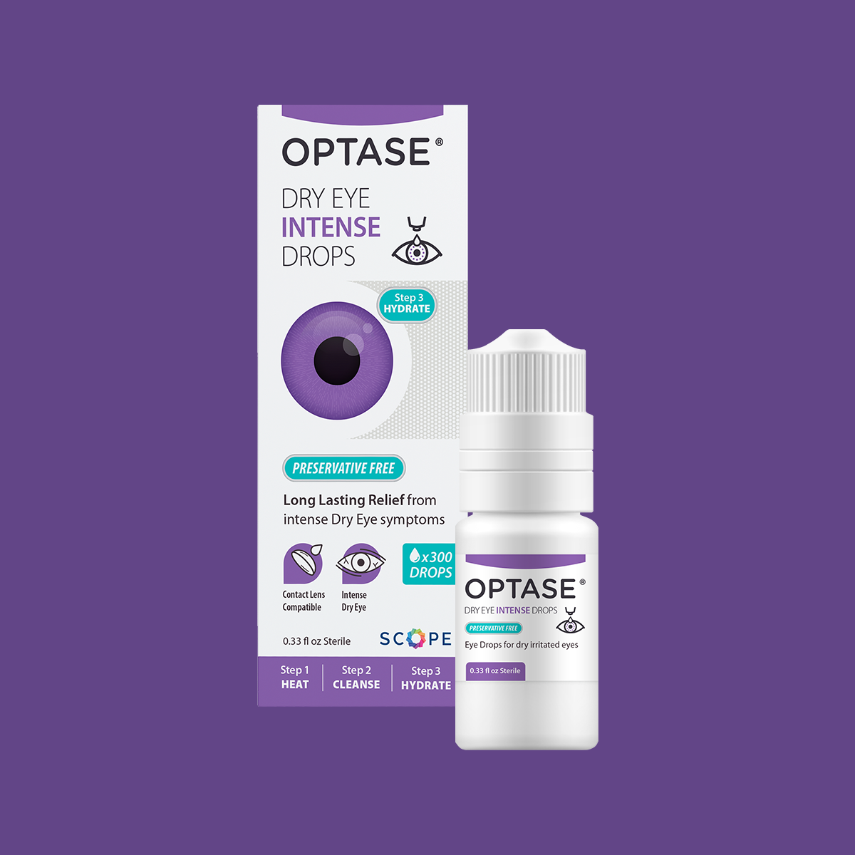 Optase Dry Eye Kit (C) Heat Mask, Cleaning Gel, and Intense Drops