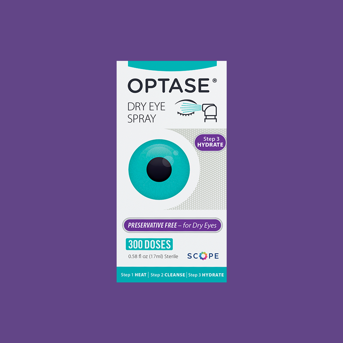 Optase Comfort Dry Eye Spray - Eye Spray for Dry Eyes - Preservative Free Artificial Tears Eye Drops Alternative - .58 fl oz