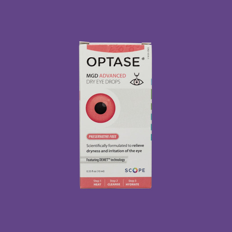 Optase MGD Advanced Dry Eye Drops Preservative-Free 2 Month Supply (300 drops)