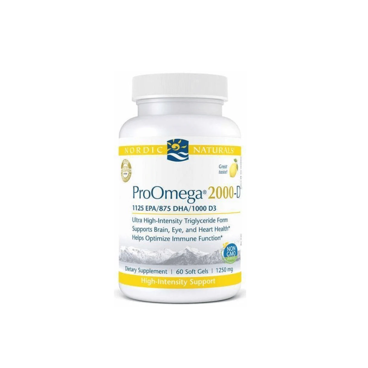 Nordic Naturals ProOmega 2000-D Lemon Flavor (60ct)