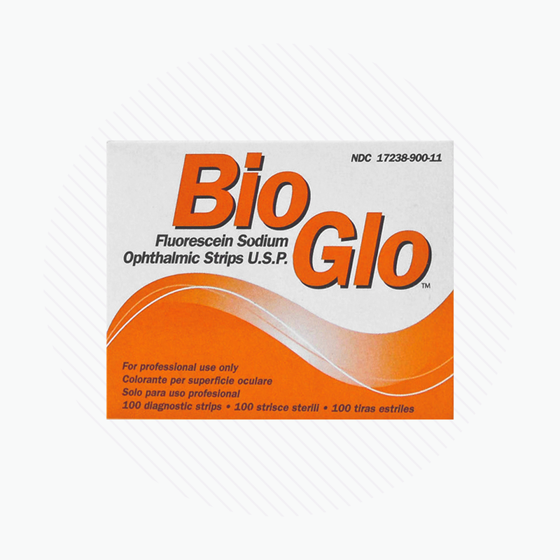 Bio Glo Fluorescein Strips Dryeye Rescue