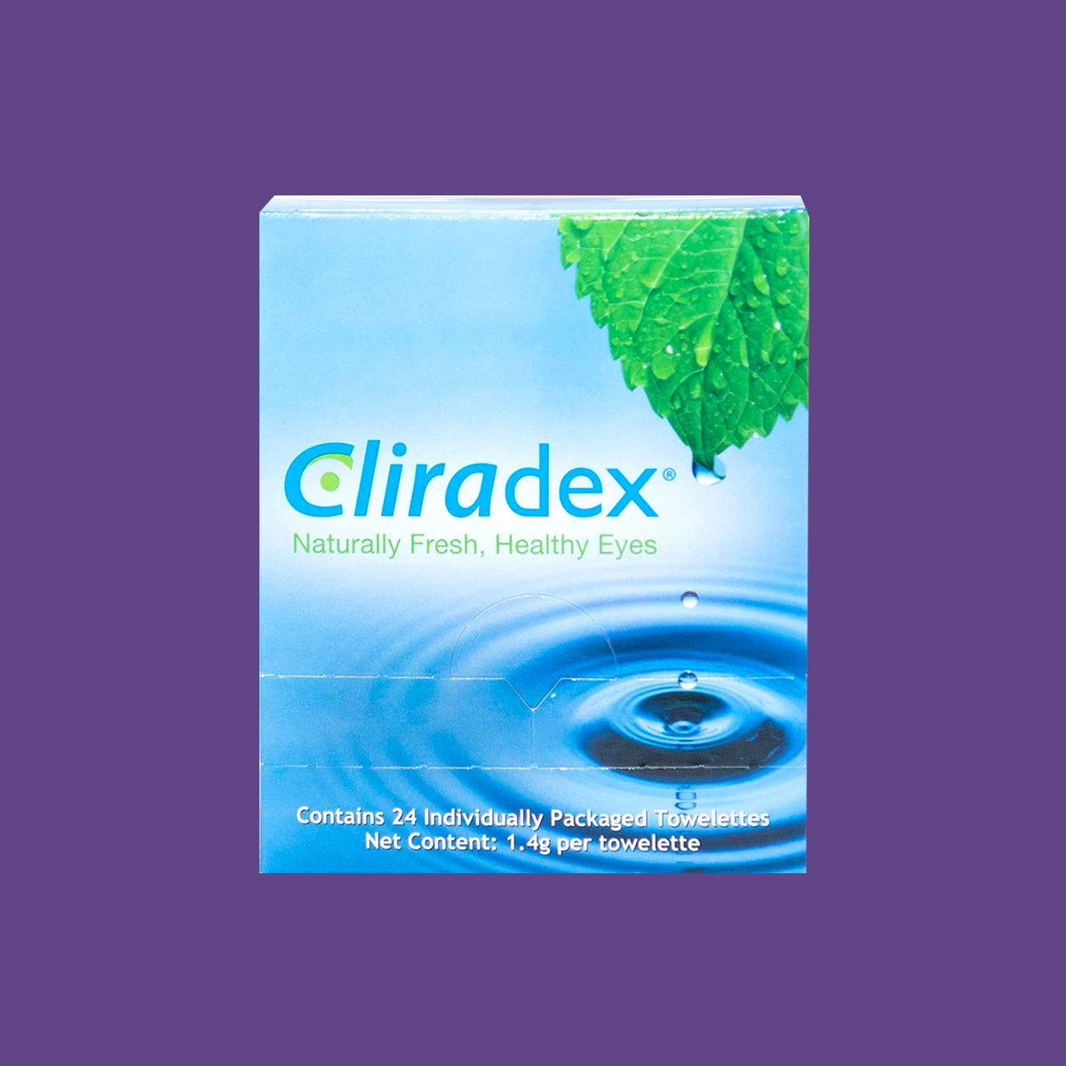 Cliradex Wipes - Tea Tree Oil Extract Eyelid Cleanser for Demodex, Blepharitis and Dry Eye (24ct)