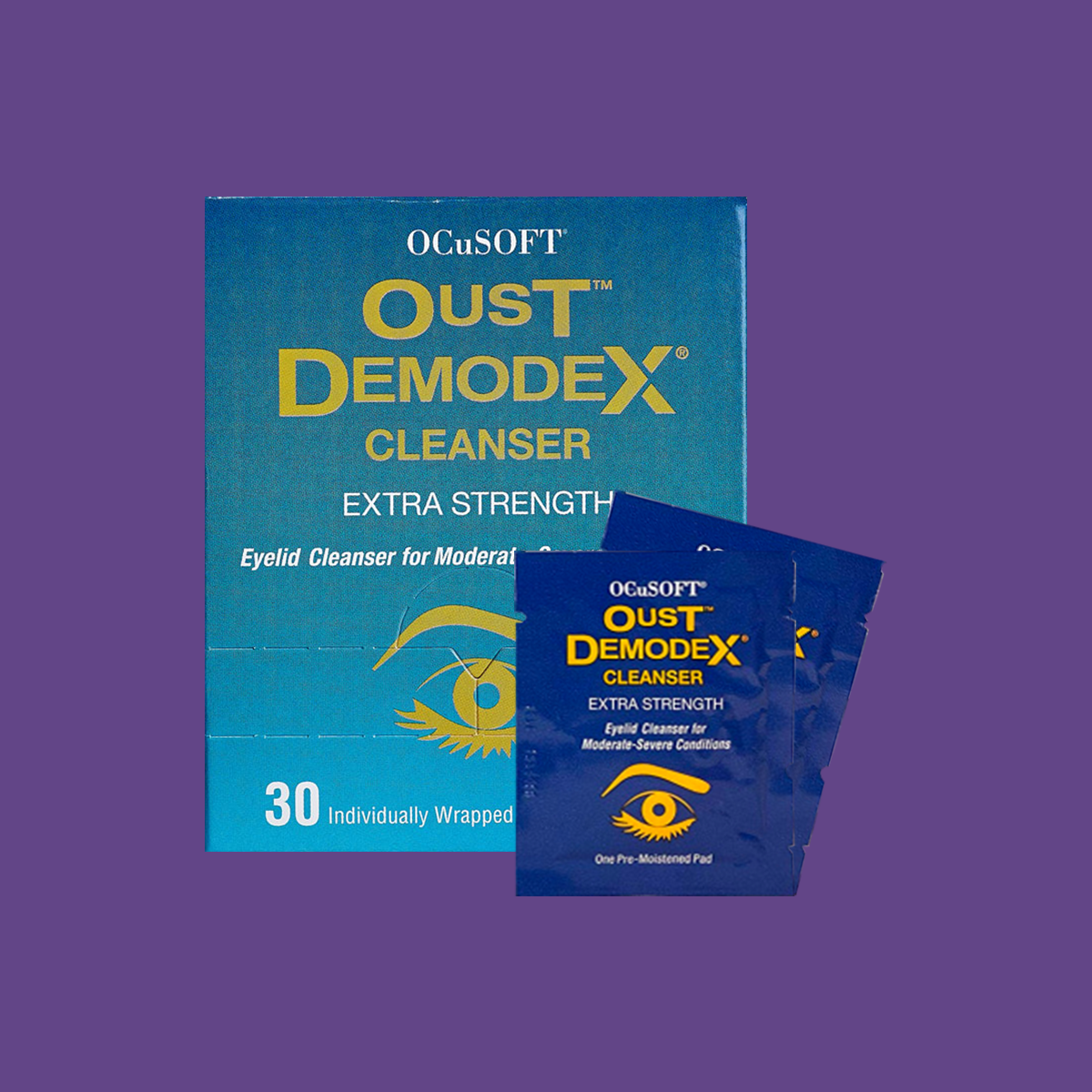 OCuSOFT Oust Demodex Cleanser Pre-Moistened Pads (30ct)