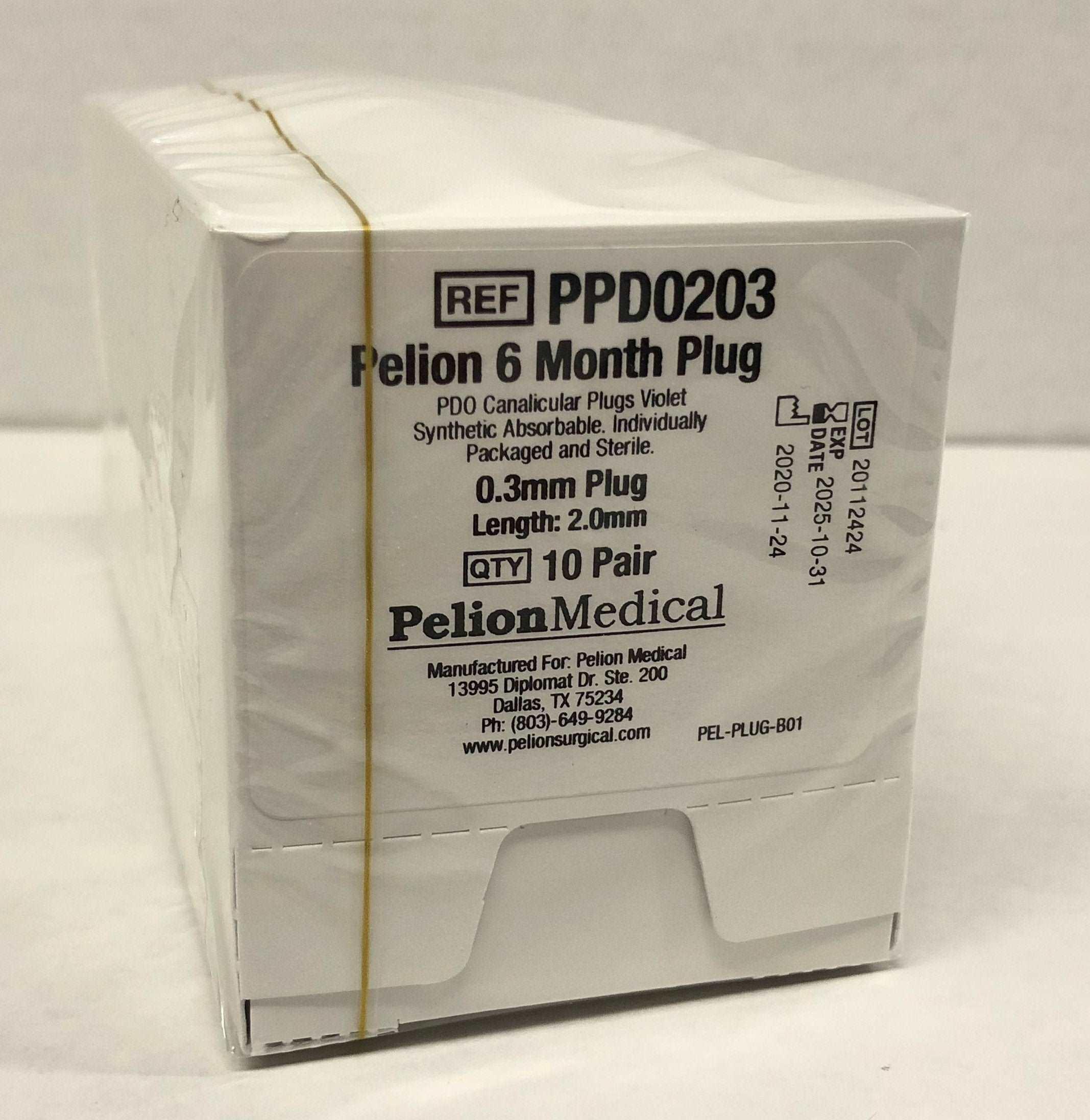 Punctal Plugs, 6 Month, 0.3mm (10 Pair) - Pelion at Stag Medical - Eye Care, Ophthalmology and Optometric Products. Shop and save on Proparacaine, Tropicamide and More at Stag Medical & Eye Care Supply