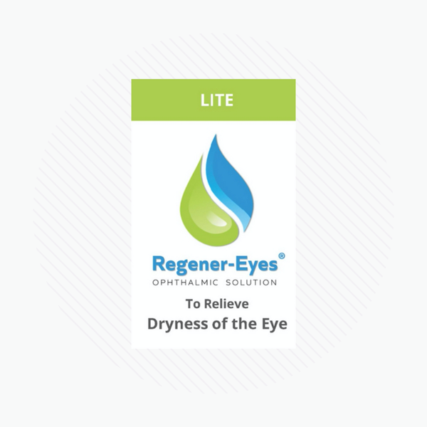 Regener-Eyes Lite Eye Drops (3mL Bottle, 3-4 Week Supply) Free 2-Day Shipping