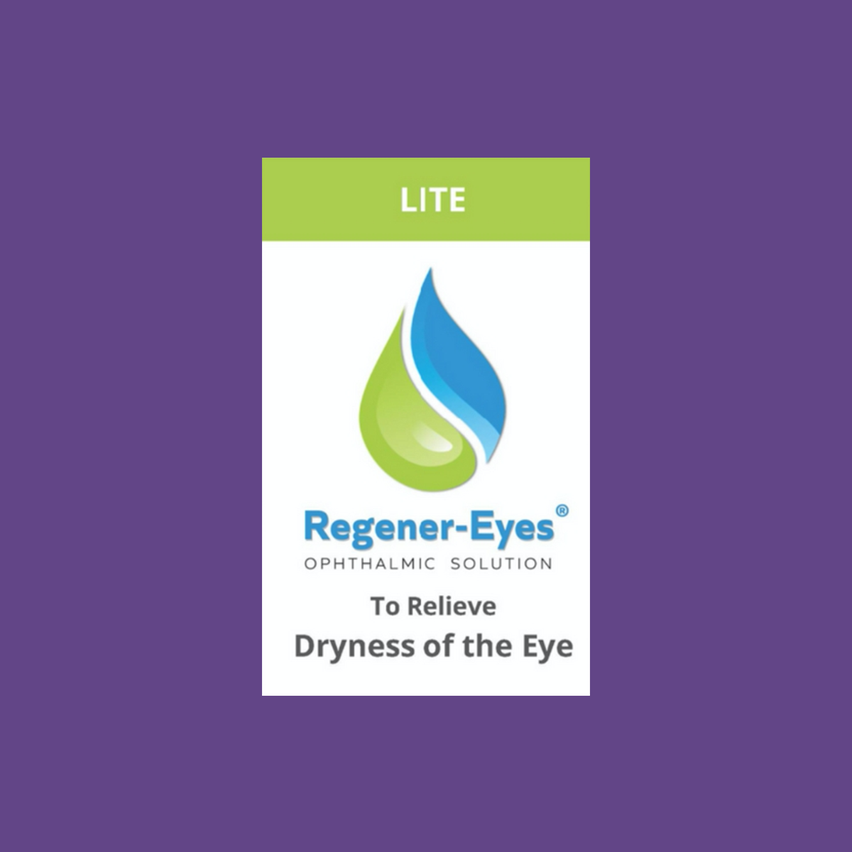 Regener-Eyes Lite Eye Drops (3mL Bottle, 3-4 Week Supply)