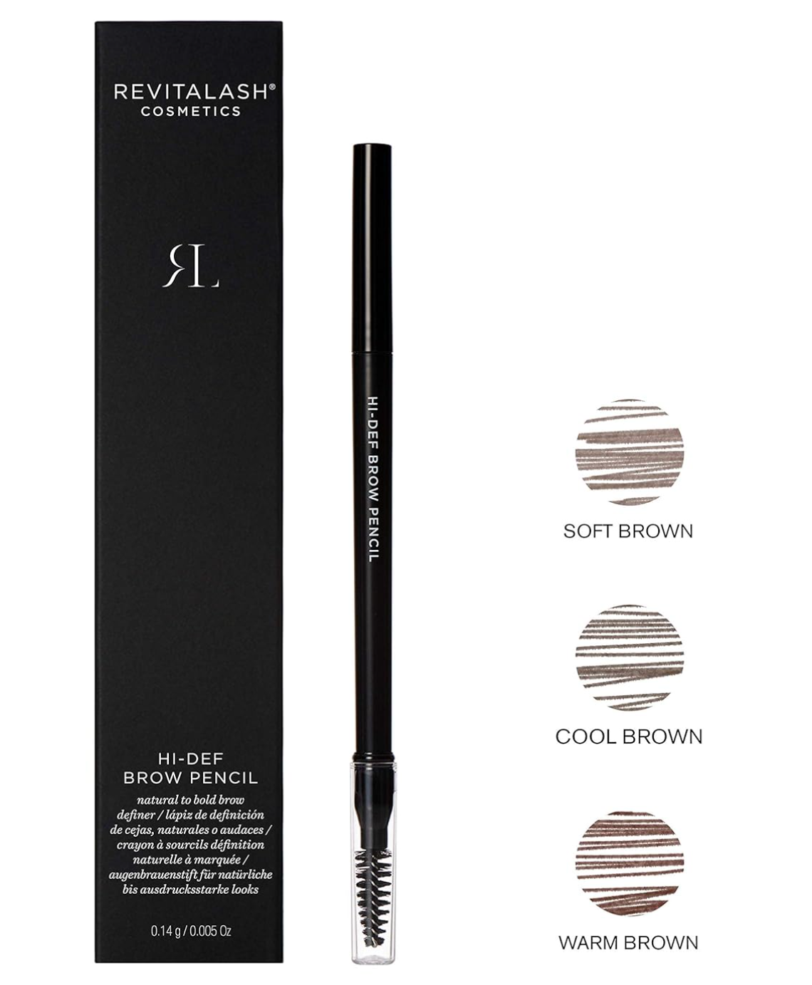 RevitaLash Hi-Def Brow Pencil, Hypoallergenic (3 Colors)