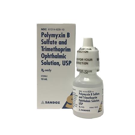 Polymyxin B Sulfate and Trimethoprim Ophthalmic Solution, 10mL - Sandoz