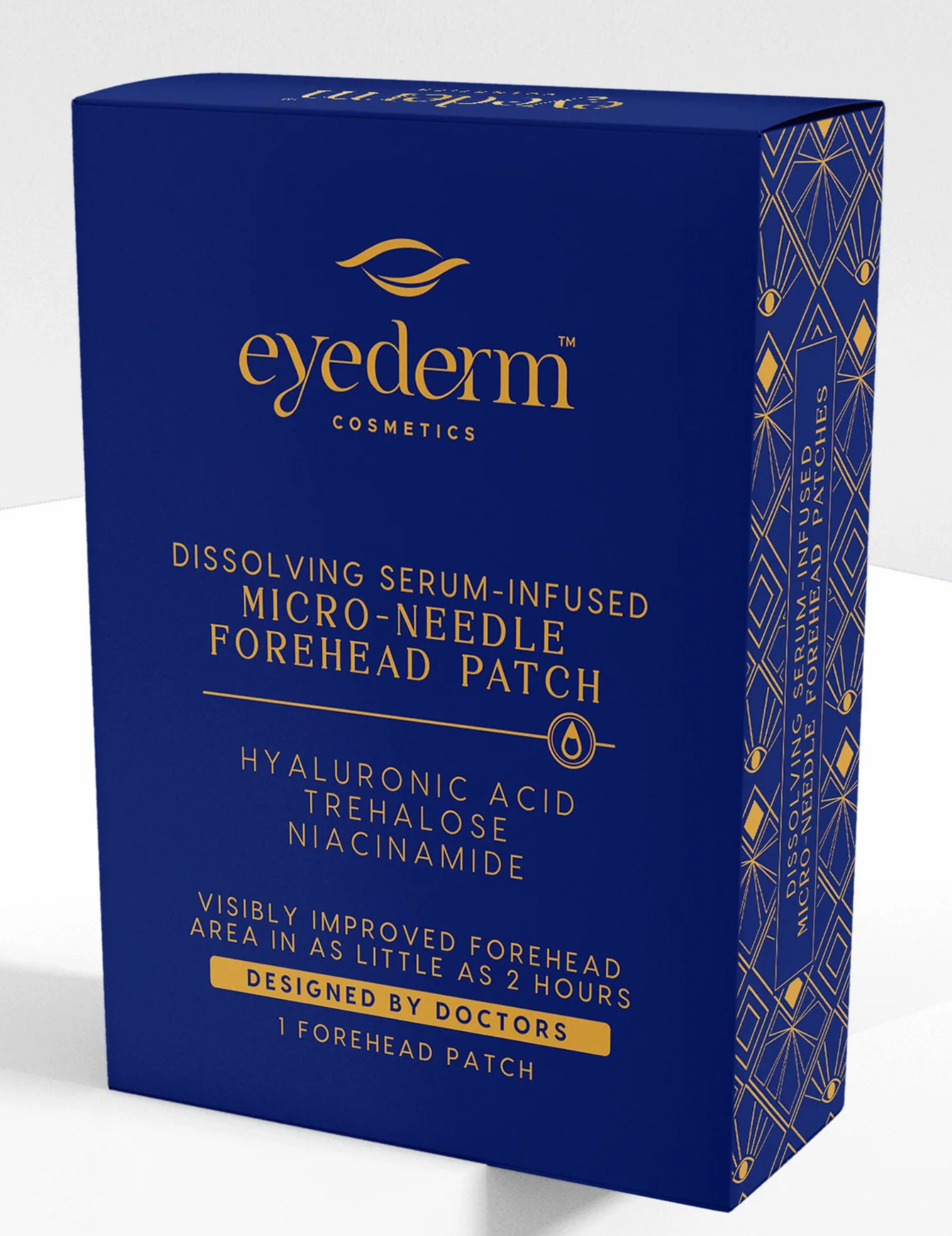 EyeDerm Micro-needle Forehead Patches to target fine lines, wrinkles, and skin texture (1ct) Single Use