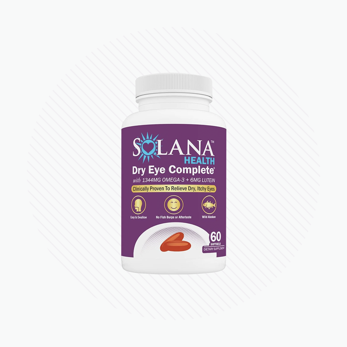Solana Health Dry Eye Complete with Omega and Lutein (60ct Bottle)